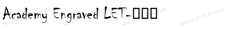 Academy Engraved LET字体转换